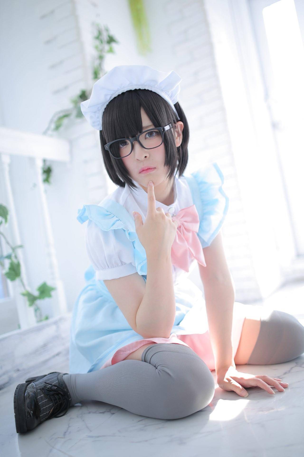 Cosplay福利/【领域少女】国中女仆少女