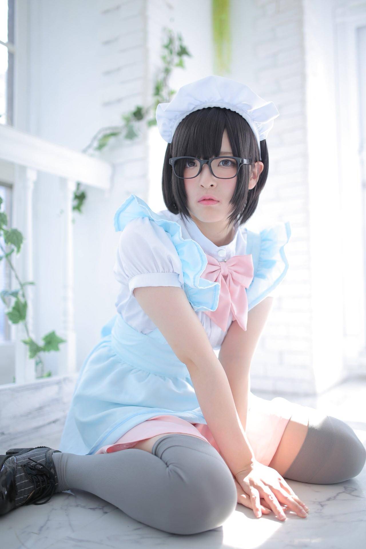 Cosplay福利/【领域少女】国中女仆少女