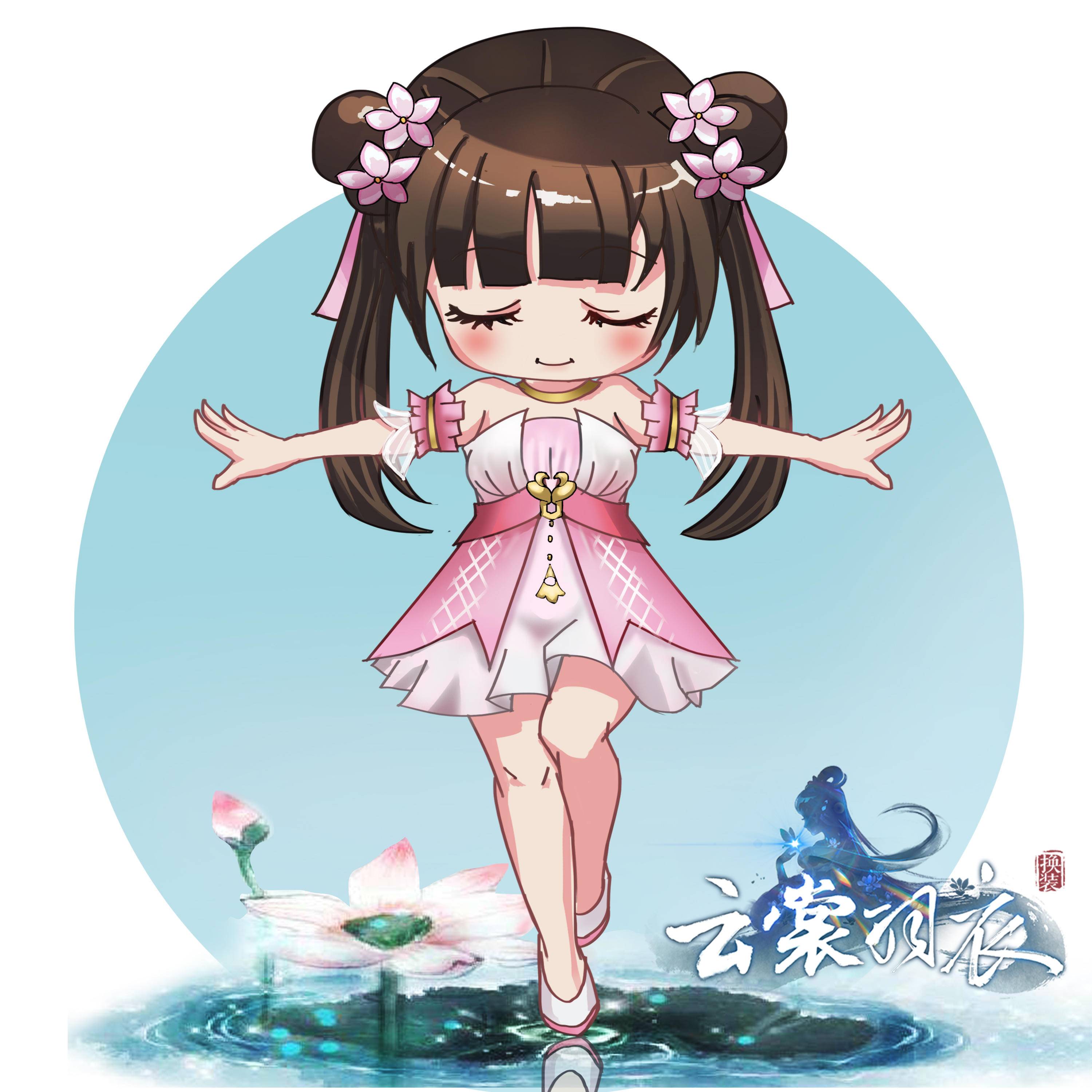 Cosplay福利/3D恋爱换装手游《云裳羽衣》同人绘画作品(5)