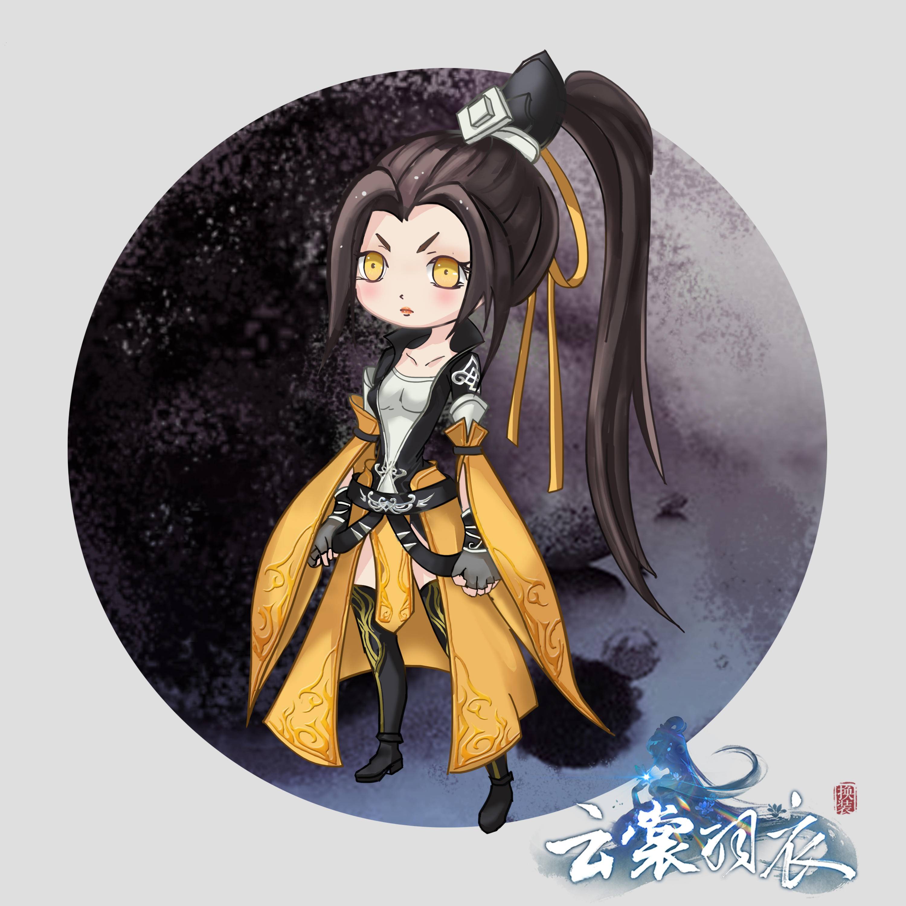 Cosplay福利/3D恋爱换装手游《云裳羽衣》同人绘画作品(5)