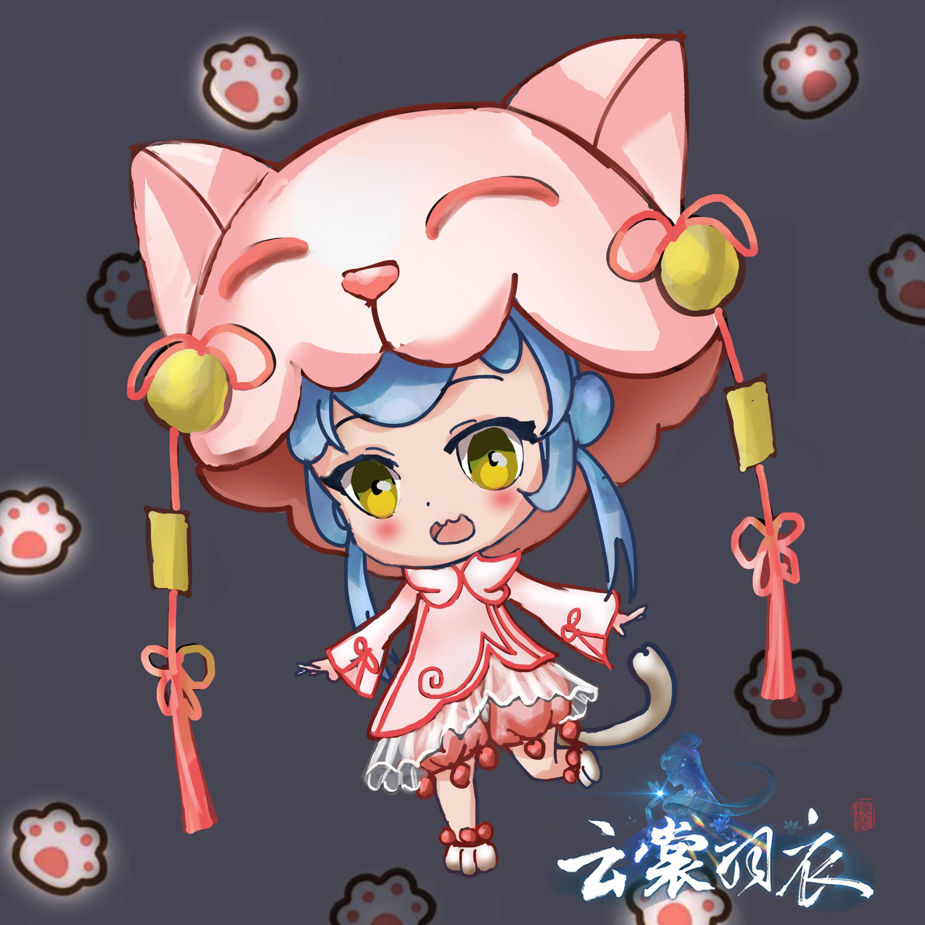 Cosplay福利/3D恋爱换装手游《云裳羽衣》同人绘画作品(5)