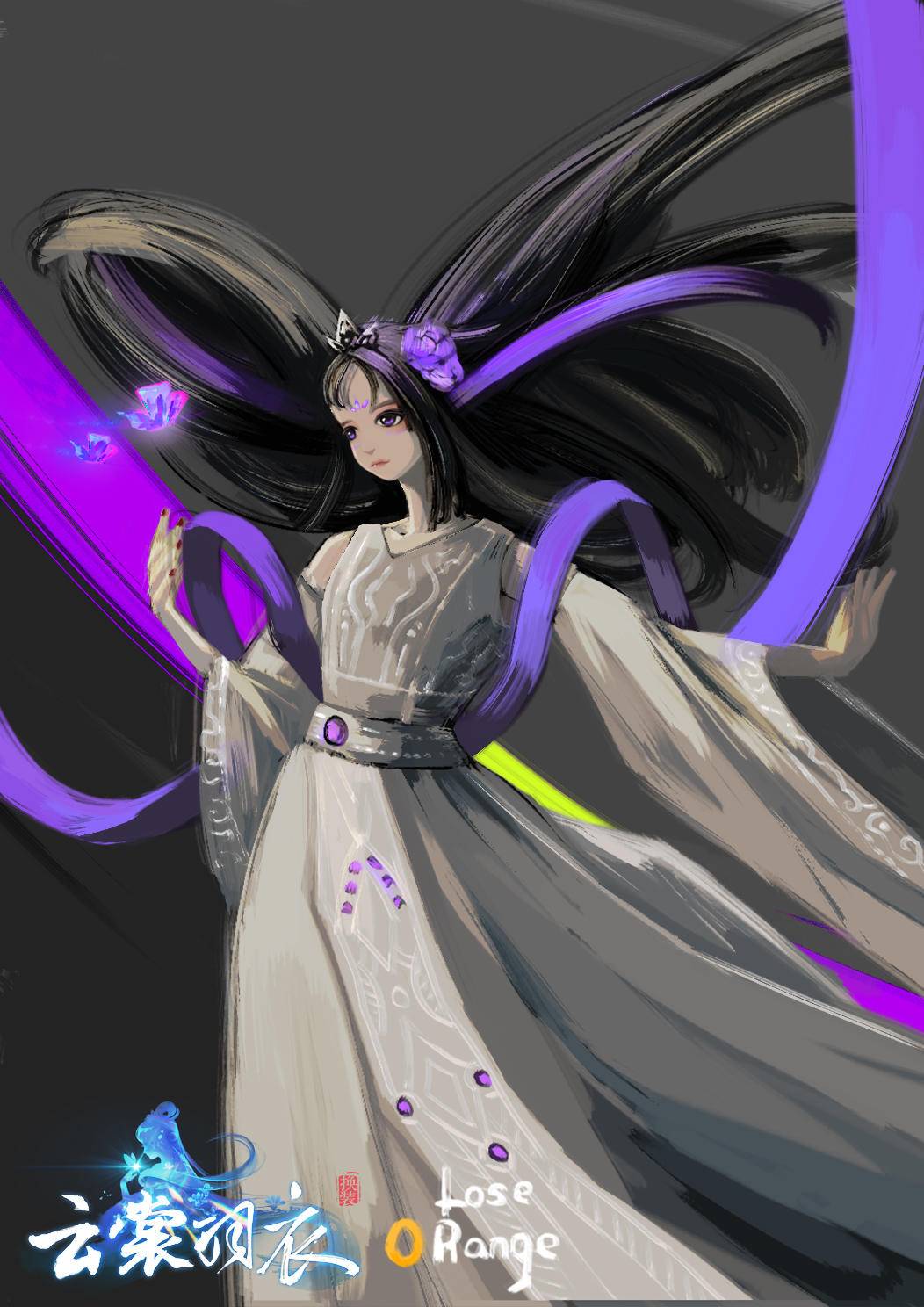 Cosplay福利/3D恋爱换装手游《云裳羽衣》同人绘画作品(5)