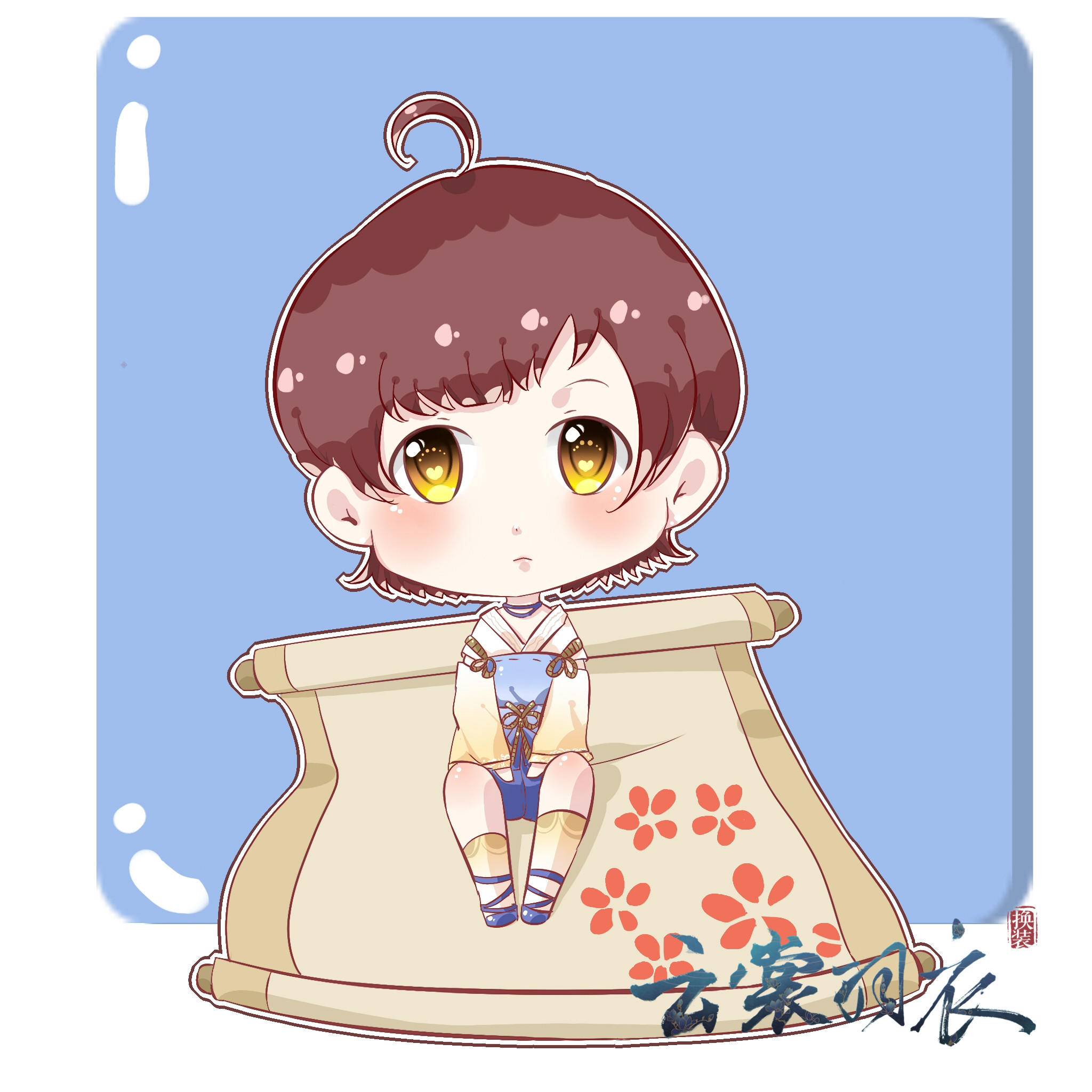 Cosplay福利/3D恋爱换装手游《云裳羽衣》同人绘画作品(5)