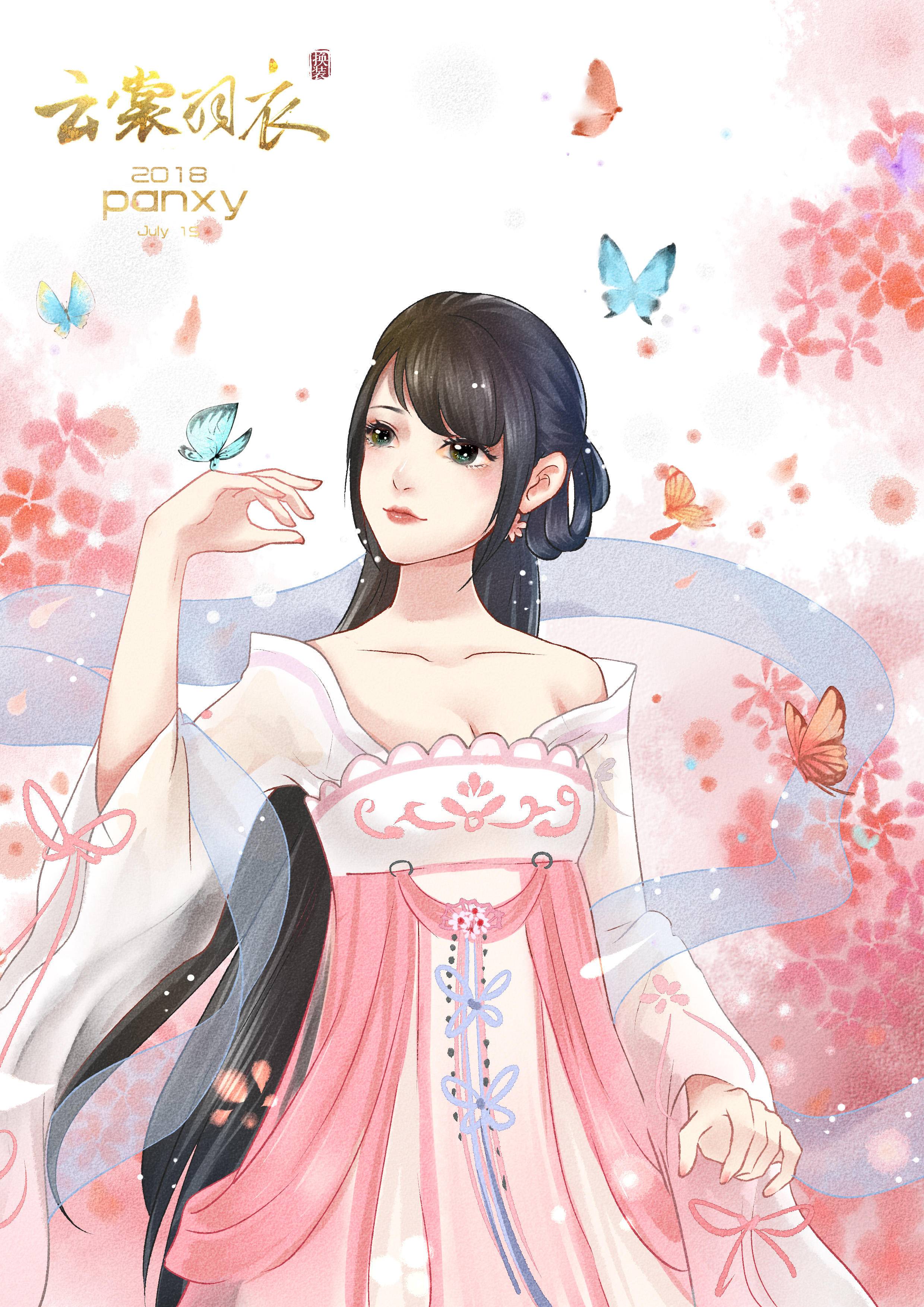 Cosplay福利/3D恋爱换装手游《云裳羽衣》同人绘画作品(3)