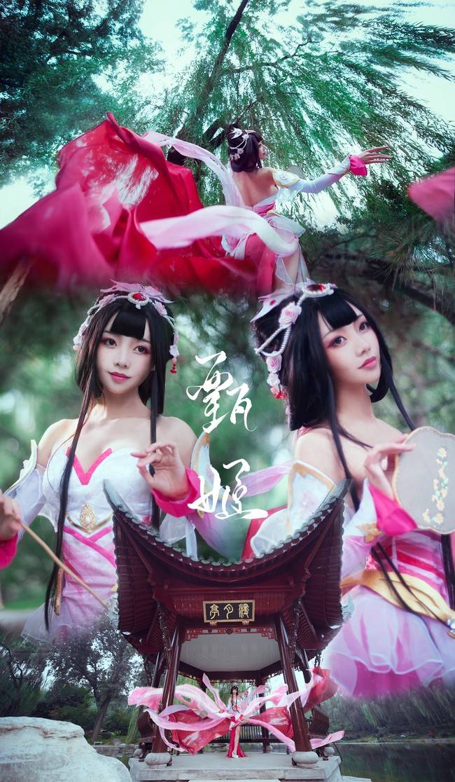 Cosplay福利/王者荣耀 角色:甄姬 Cn:走路摇