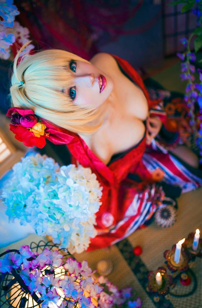 Cosplay福利/Fate/Extra 角色:尼禄 Cn:一隻白兔糖