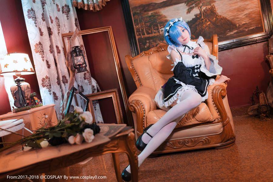 Cosplay福利/从零开始的异世界生活拉姆雷姆白丝萝莉Cosplay高清图片