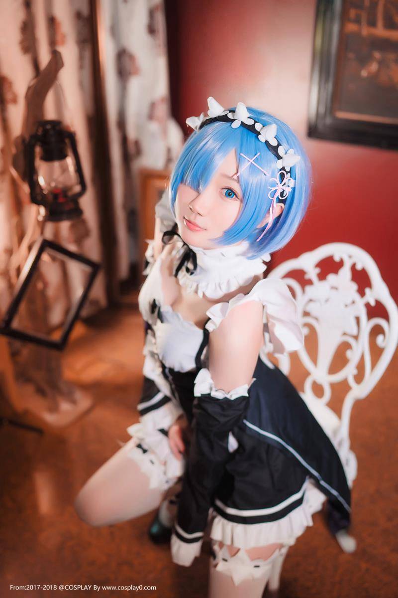 Cosplay福利/从零开始的异世界生活拉姆雷姆白丝萝莉Cosplay高清图片