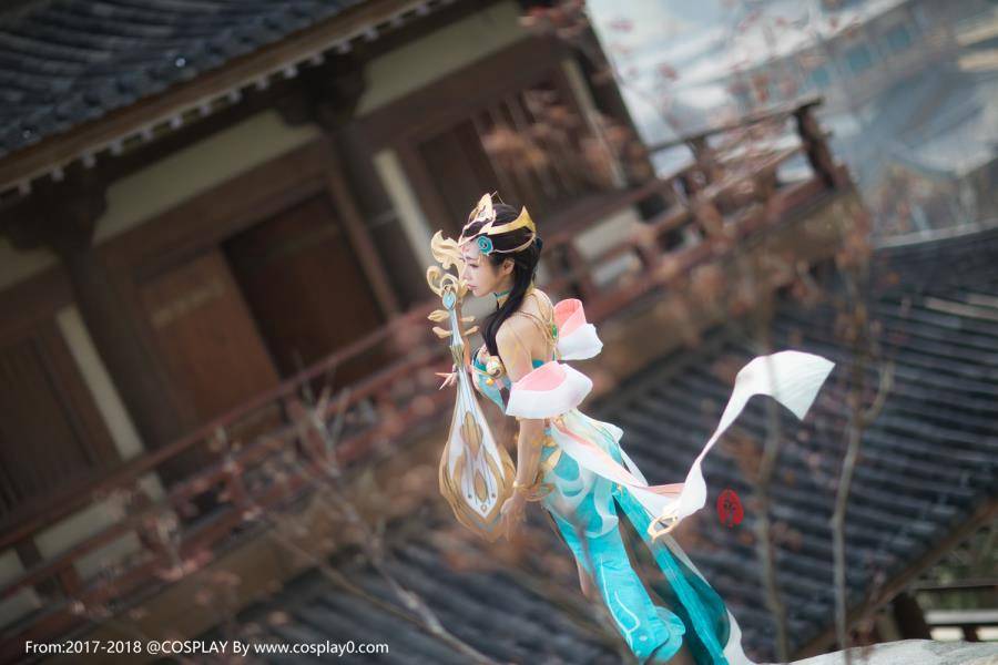 Cosplay福利/虎牙二次元女主播走路摇 Cosplay王者荣耀杨玉环