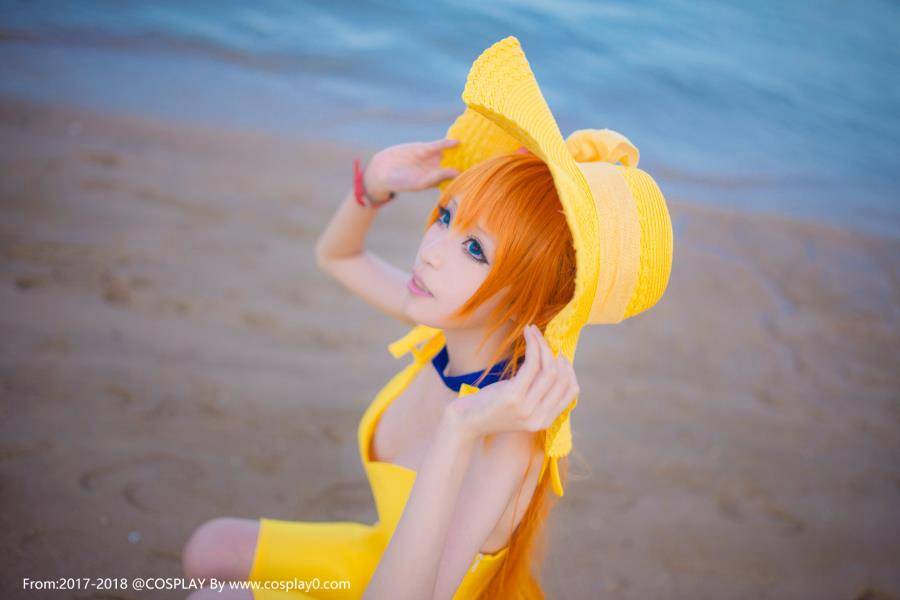 Cosplay福利/清纯美女青青子新世纪福音战士明日香Cos写真图片