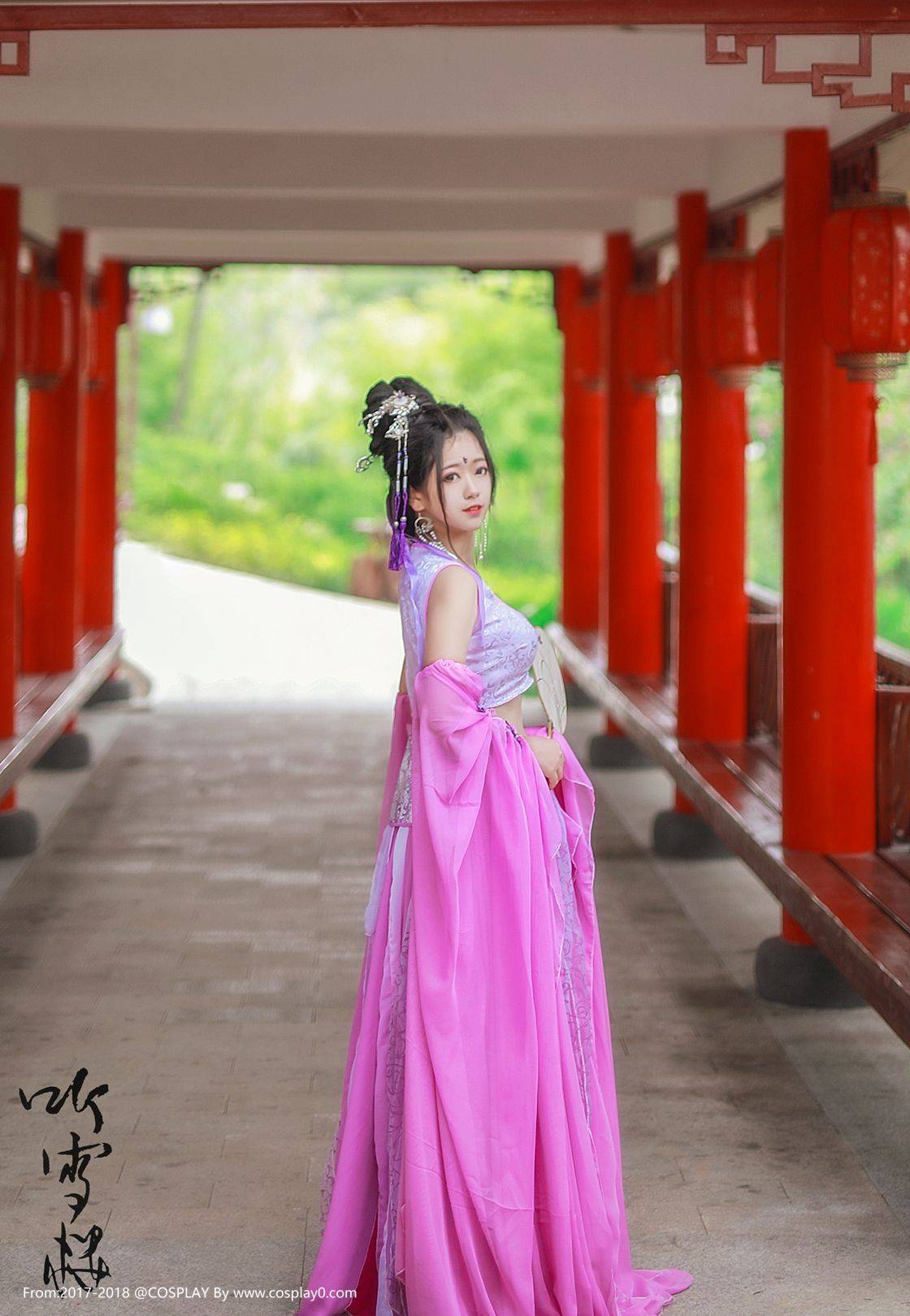 Cosplay福利/唯美汉服美女听雪楼紫陌Cosplay古风图片