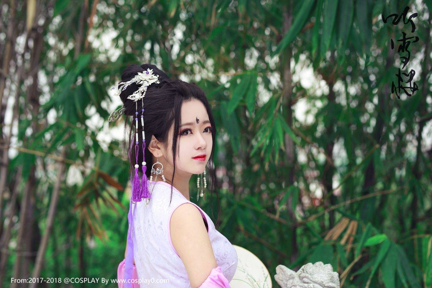 Cosplay福利/唯美汉服美女听雪楼紫陌Cosplay古风图片