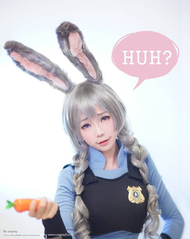 Cosplay福利/疯狂动物城可爱的小兔子ElyEE子Cosplay朱迪同人图片