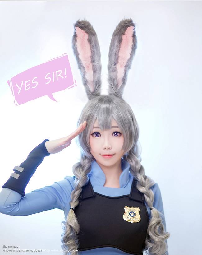 Cosplay福利/疯狂动物城可爱的小兔子ElyEE子Cosplay朱迪同人图片