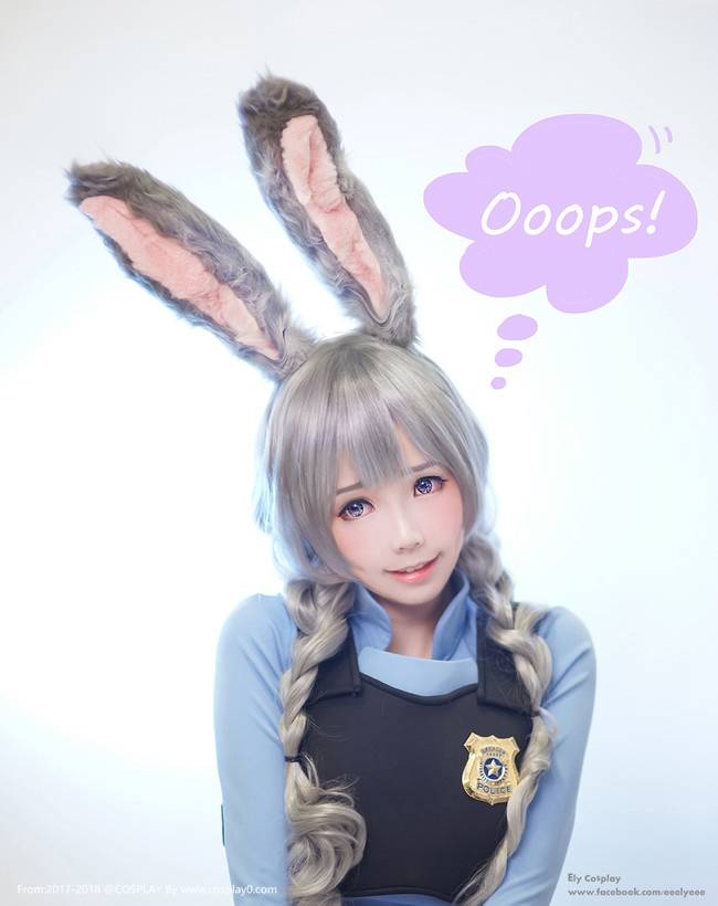 Cosplay福利/疯狂动物城可爱的小兔子ElyEE子Cosplay朱迪同人图片