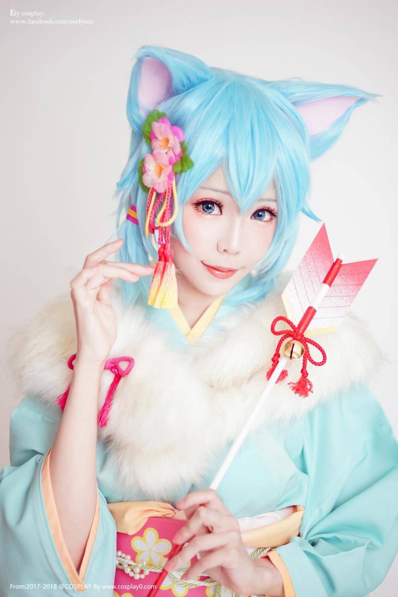 Cosplay福利/ElyEE子和风系列朝田诗乃Cosplay同人本子写真合集