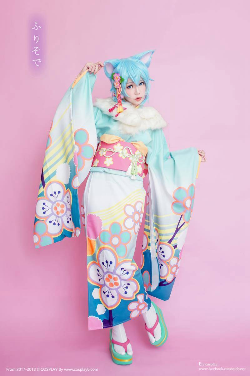 Cosplay福利/ElyEE子和风系列朝田诗乃Cosplay同人本子写真合集