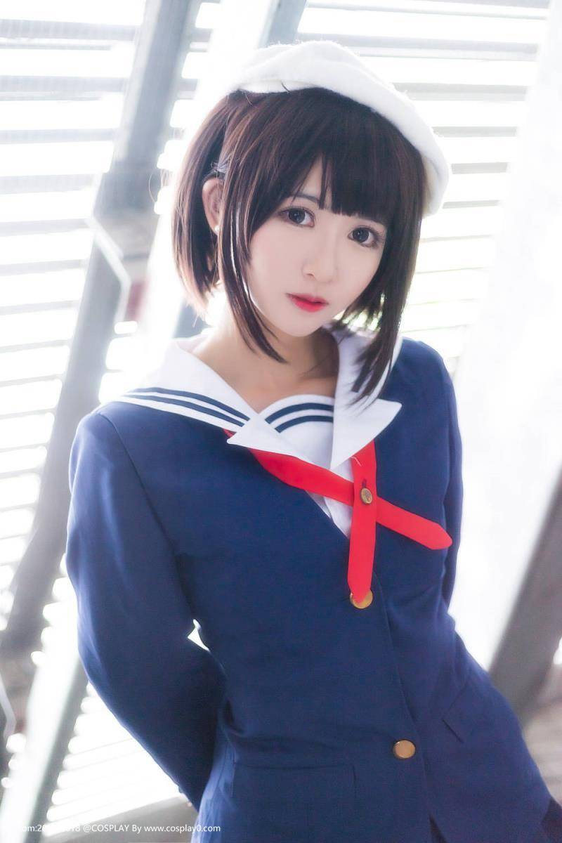 Cosplay福利/鳗鱼霏儿JK制服萝莉加藤惠Cosplay妹子图