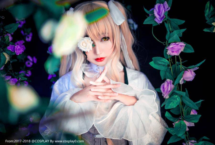 Cosplay福利/蔷薇少女大正水银灯雪华绮晶Cosplay可爱萝莉图片