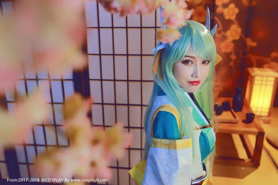 Cosplay福利/绝对领域福利 清姬白丝美女cos