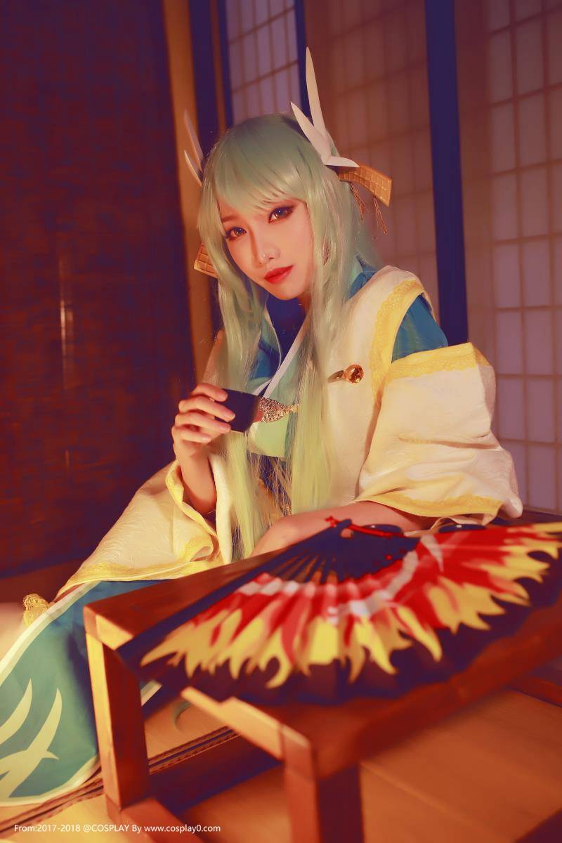 Cosplay福利/绝对领域福利 清姬白丝美女cos