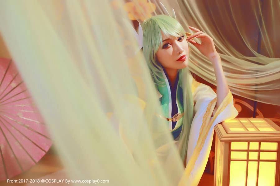 Cosplay福利/绝对领域福利 清姬白丝美女cos