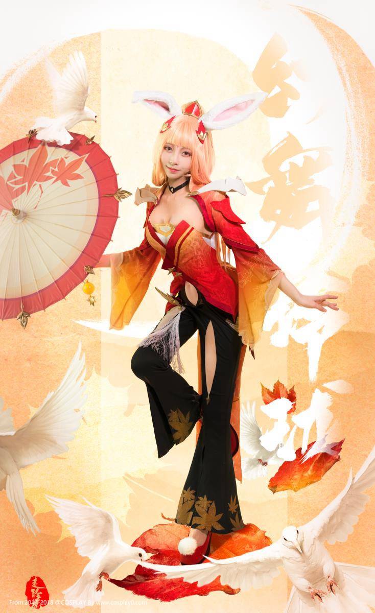 Cosplay福利/虎牙主播走路摇邹璐瑶王者荣耀公孙离幻舞玲珑Cosplay图片
