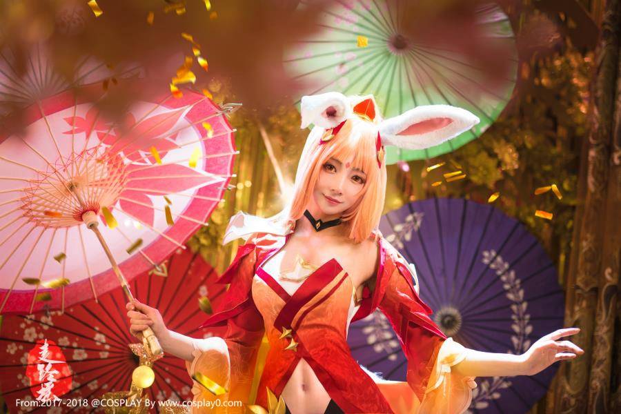 Cosplay福利/虎牙主播走路摇邹璐瑶王者荣耀公孙离幻舞玲珑Cosplay图片