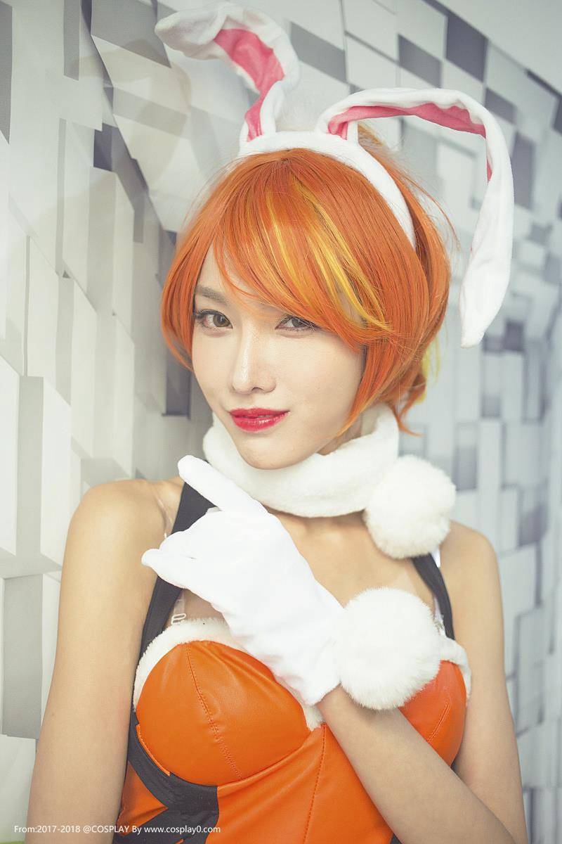 Cosplay福利/王者荣耀兔女郎花木兰Cosplay