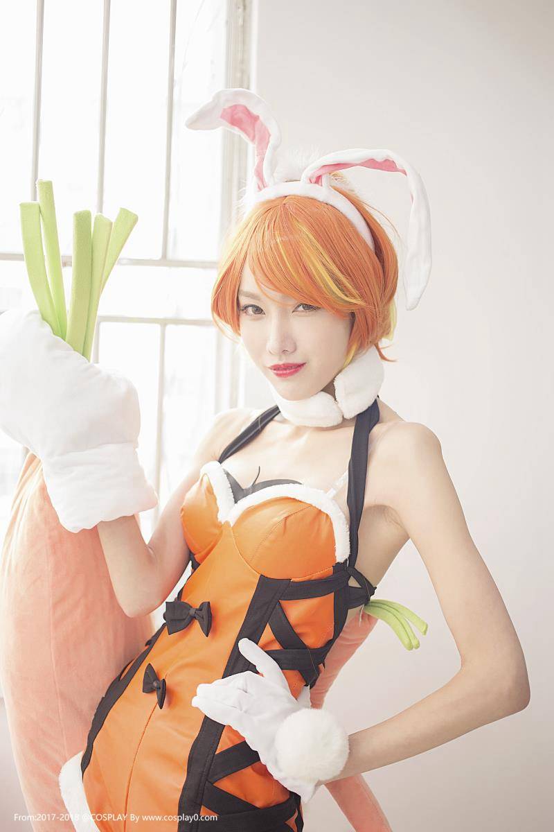 Cosplay福利/王者荣耀兔女郎花木兰Cosplay