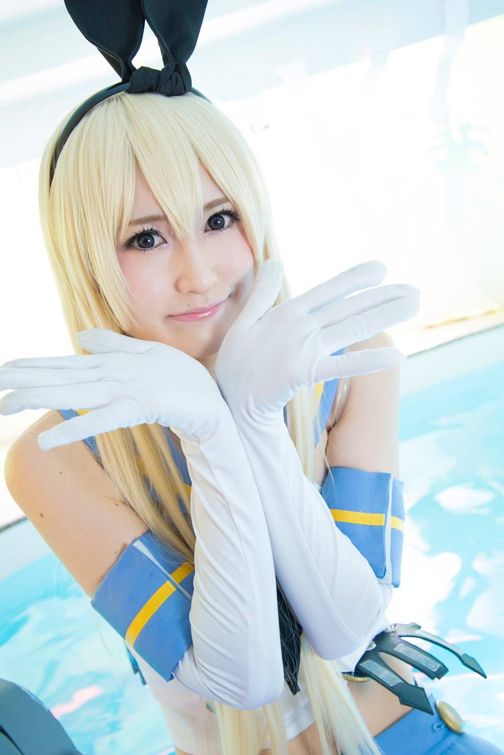 Cosplay福利/[まぐろ★渔船] 駆逐舰 岛风 泳装福利写真