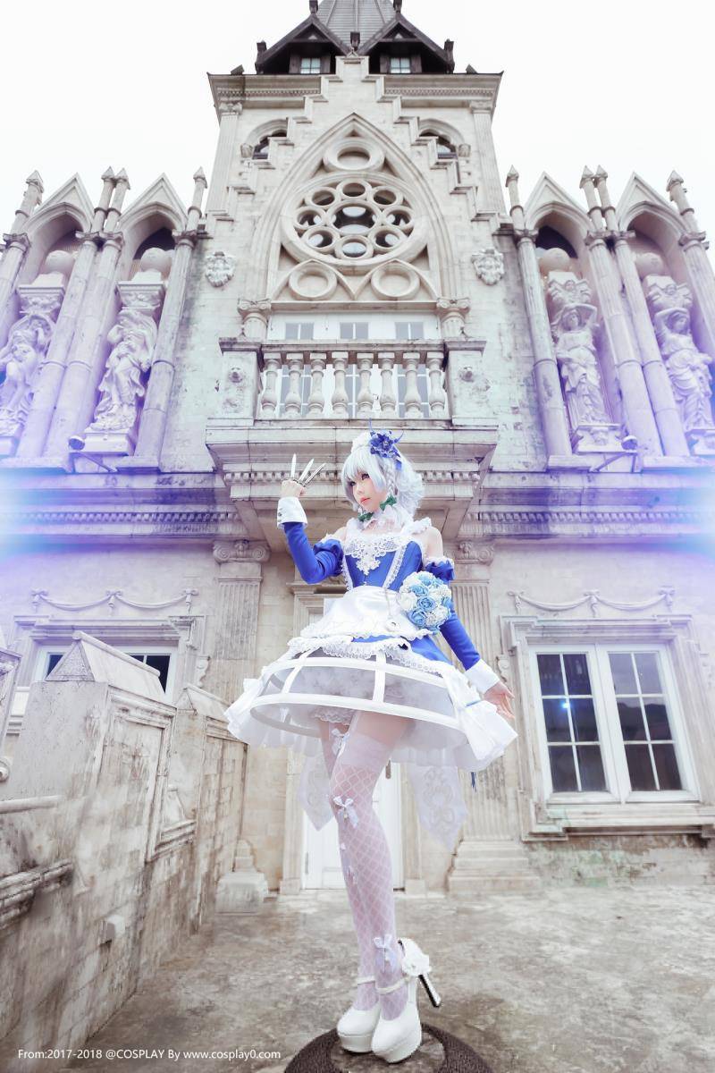 Cosplay福利/半次元萌妹子ElyEE子十六夜咲夜丝袜美腿Cos美女写真