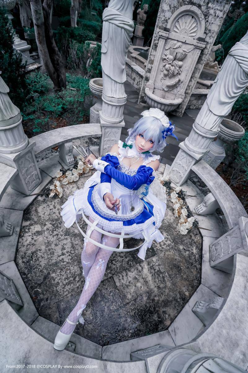 Cosplay福利/半次元萌妹子ElyEE子十六夜咲夜丝袜美腿Cos美女写真