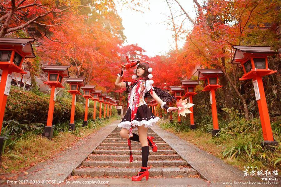 Cosplay福利/ElyEE子东方Project射命丸文黑丝萝莉Cosplay福利