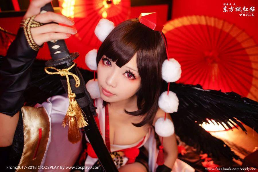 Cosplay福利/ElyEE子东方Project射命丸文黑丝萝莉Cosplay福利