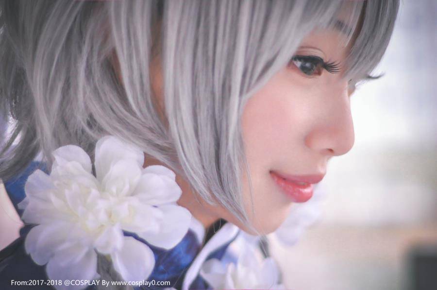 Cosplay福利/半次元福利向洛天依冬至芍药汉服美女Cosplay古风图片