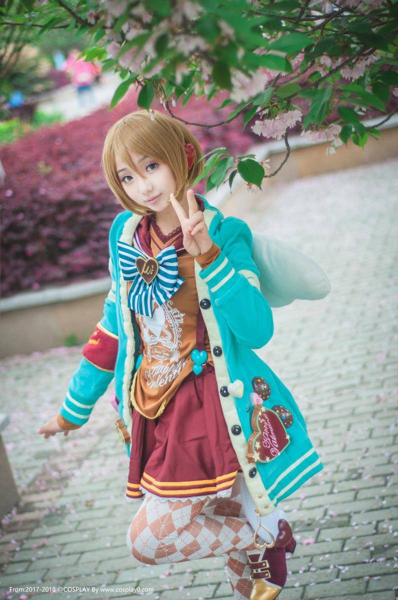 Cosplay福利/可爱萝莉小泉花阳巧克力情人节Cosplay写真图片
