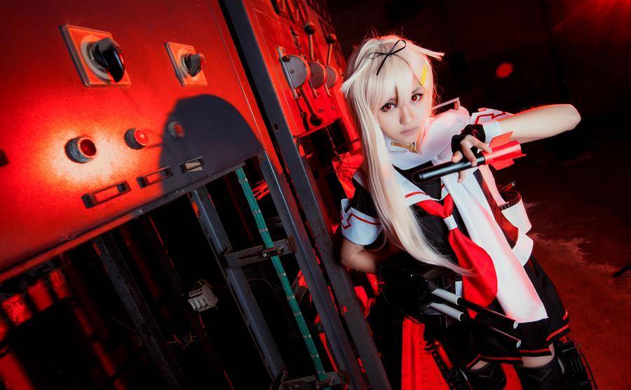 Cosplay福利/舰队collection夕立jk制服萝莉Cos美女写真图片