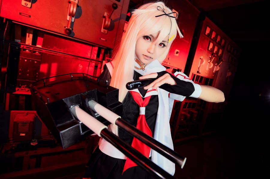 Cosplay福利/舰队collection夕立jk制服萝莉Cos美女写真图片
