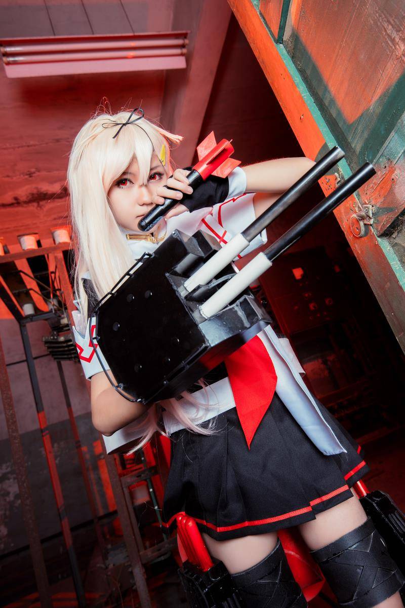 Cosplay福利/舰队collection夕立jk制服萝莉Cos美女写真图片