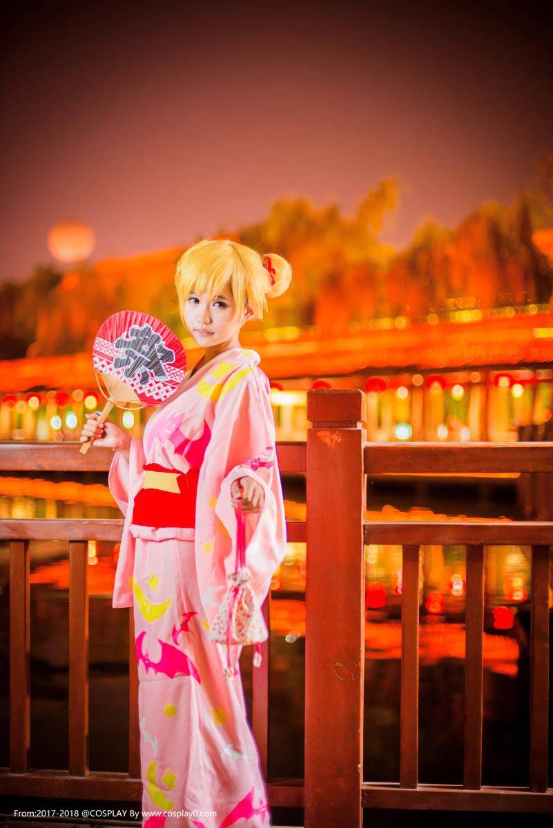 Cosplay福利/物语系列忍野忍可爱萝莉浴衣Cosplay图片