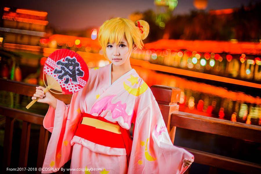 Cosplay福利/物语系列忍野忍可爱萝莉浴衣Cosplay图片