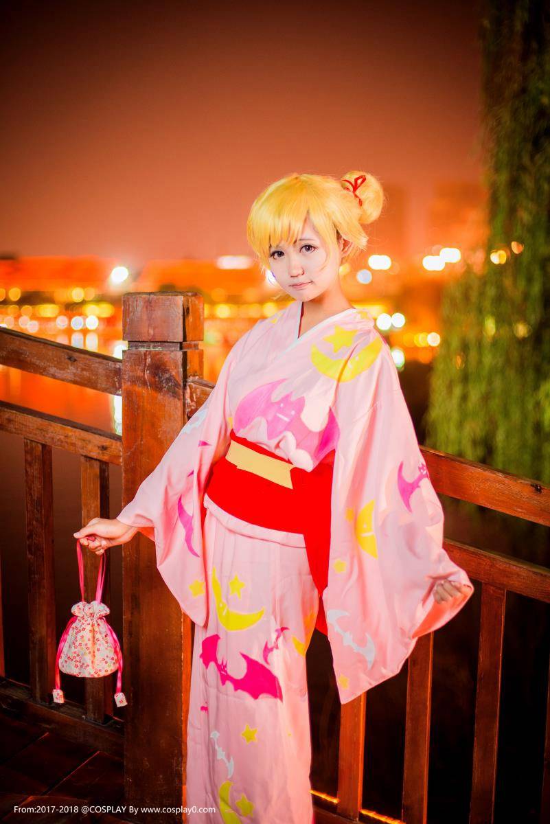 Cosplay福利/物语系列忍野忍可爱萝莉浴衣Cosplay图片