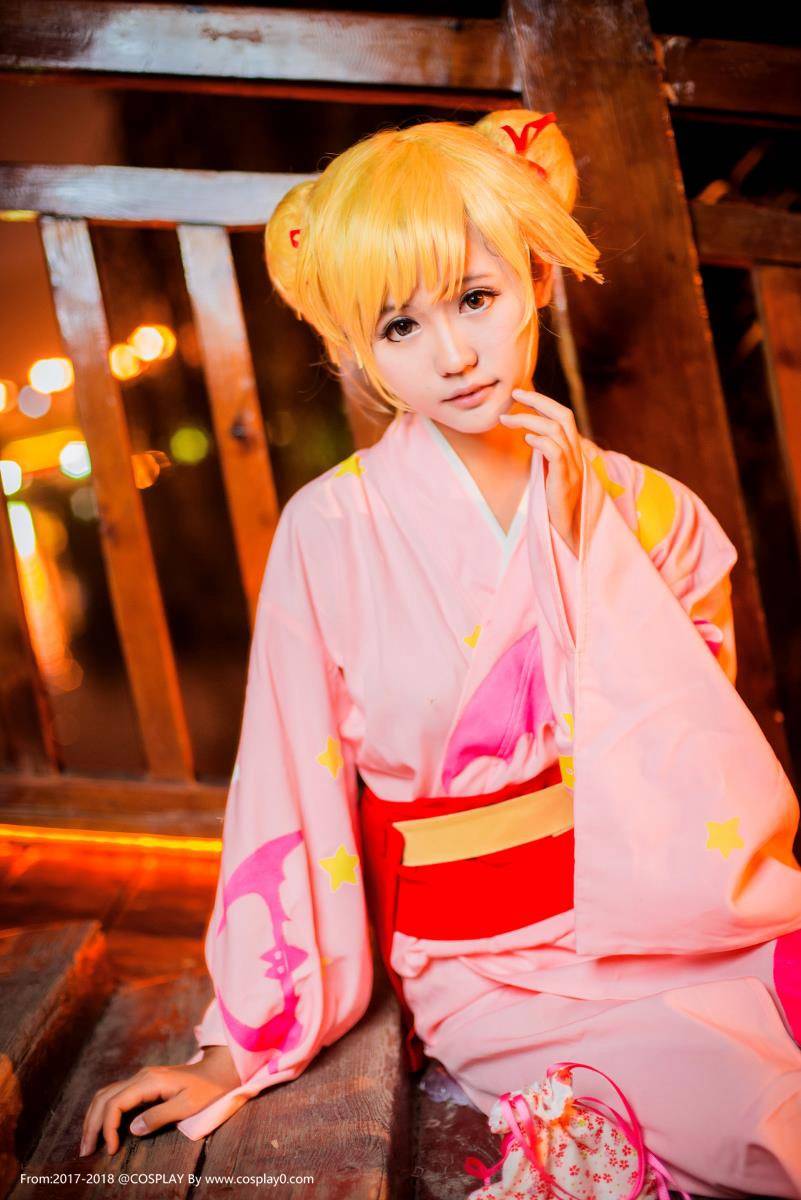 Cosplay福利/物语系列忍野忍可爱萝莉浴衣Cosplay图片
