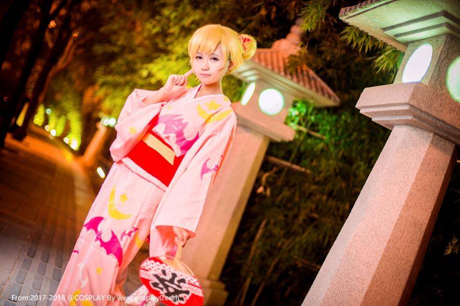 Cosplay福利/物语系列忍野忍可爱萝莉浴衣Cosplay图片