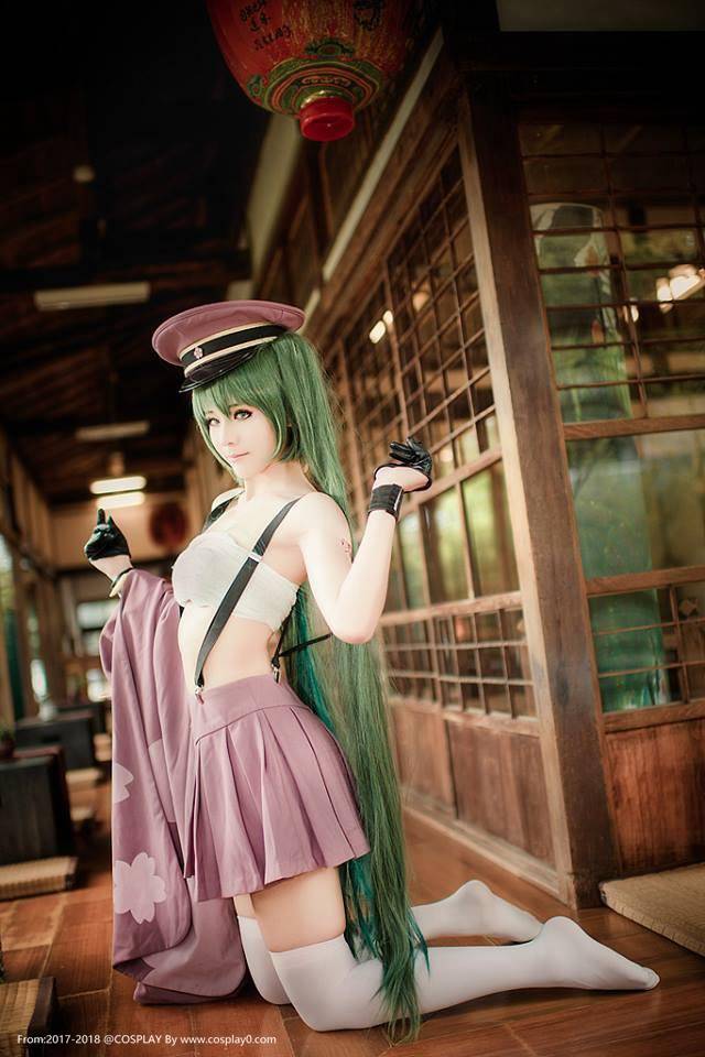 Cosplay福利/ACG双马尾萝莉小学生初音未来Cosplay美女写真图片