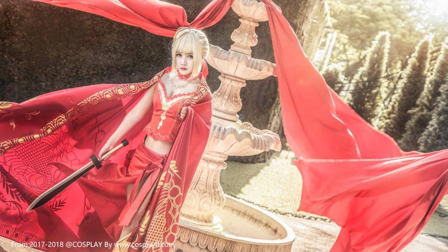 Cosplay福利/可爱萌妹子Joean-夜夜_尼禄·克劳狄乌斯Cosplay图片