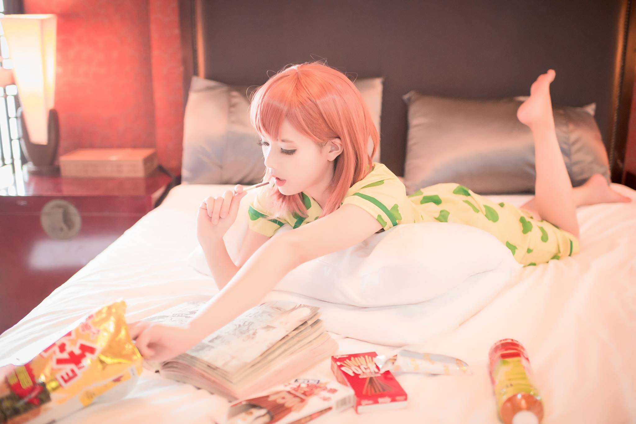 Cosplay福利/某科学的超电磁炮御坂美琴裸足水着Cos足控福利