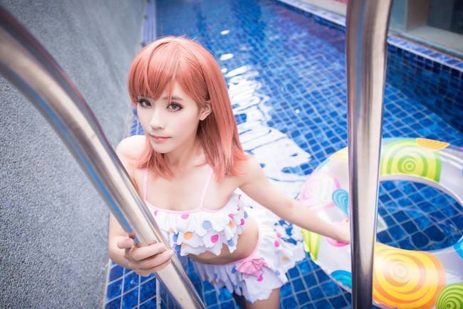 Cosplay福利/某科学的超电磁炮御坂美琴裸足水着Cos足控福利