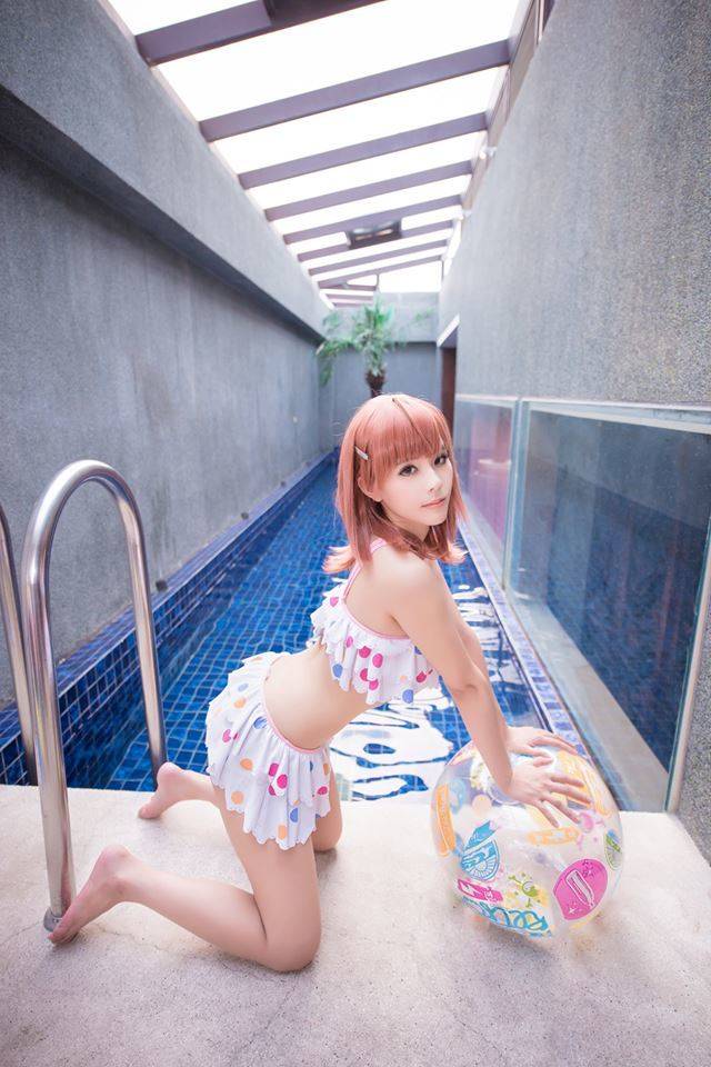 Cosplay福利/某科学的超电磁炮御坂美琴裸足水着Cos足控福利